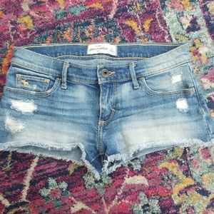 Abercrombie Cut Off Jean Shorts